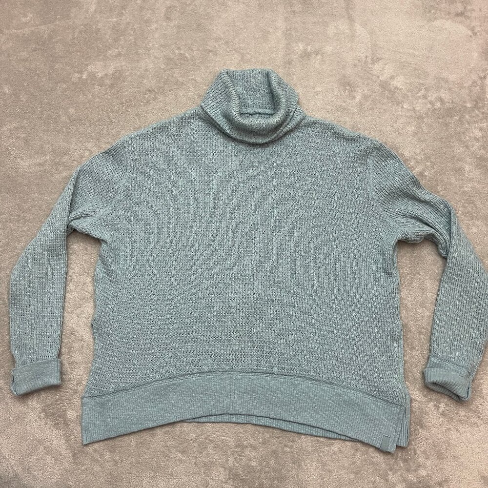 Free People We The Free Turtleneck Sweater Blue Sized XS